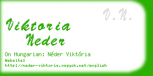 viktoria neder business card