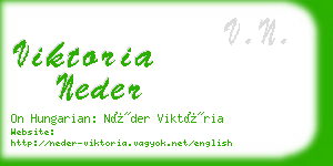 viktoria neder business card